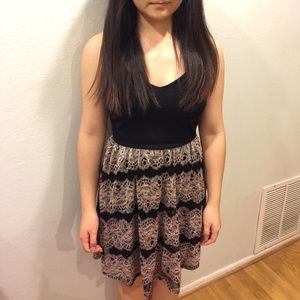 semi-formal dress // rose gold dress